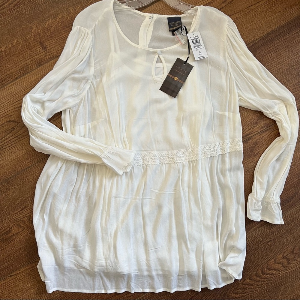 Torrid Outlander Time Traveler Tunic 1X NWT